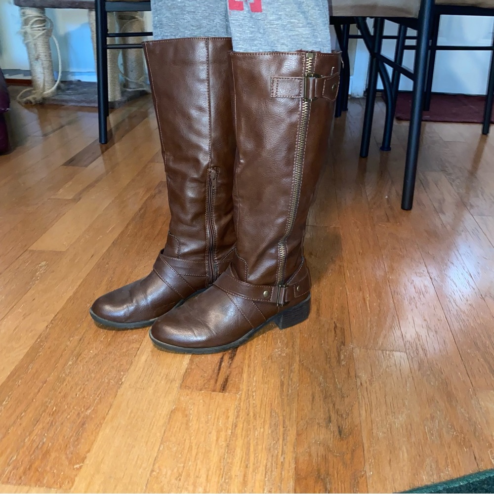 Brown Below the Knee Boots